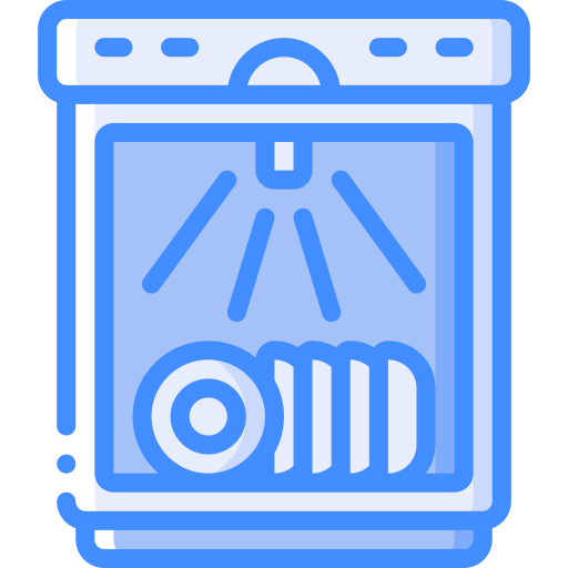 Dishwasher Basic Miscellany Blue icon