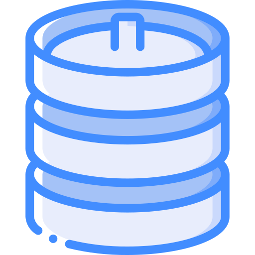 Beer keg Basic Miscellany Blue icon