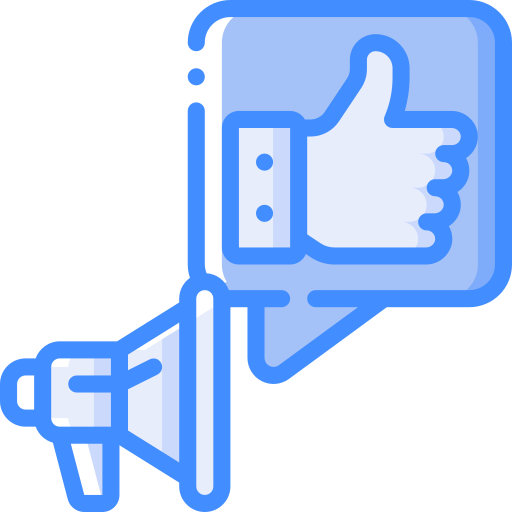 social marketing Basic Miscellany Blue icon