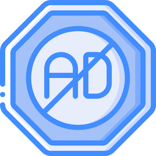 Ad blocker Basic Miscellany Blue icon