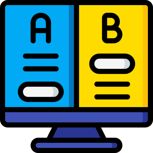 Ab testing Basic Miscellany Lineal Color icon