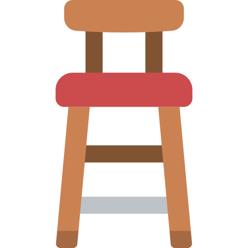 taburete de bar Basic Miscellany Flat icono
