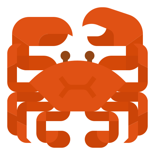 Crab Aphiradee (monkik) Flat icon