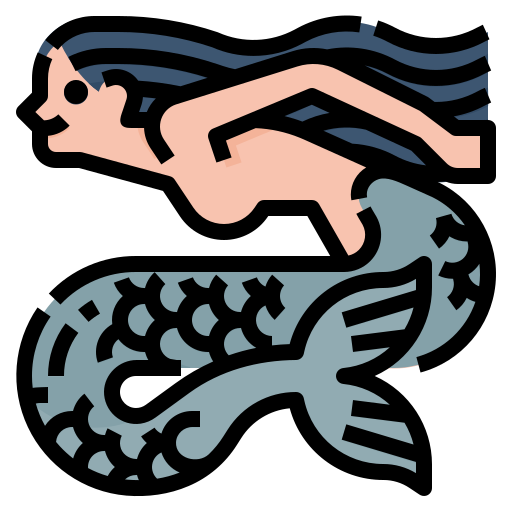 Mermaid Aphiradee (monkik) Lineal Color icon