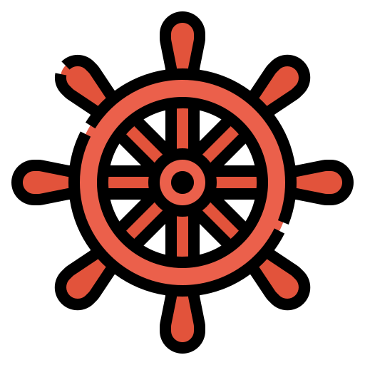 Steering wheel Aphiradee (monkik) Lineal Color icon