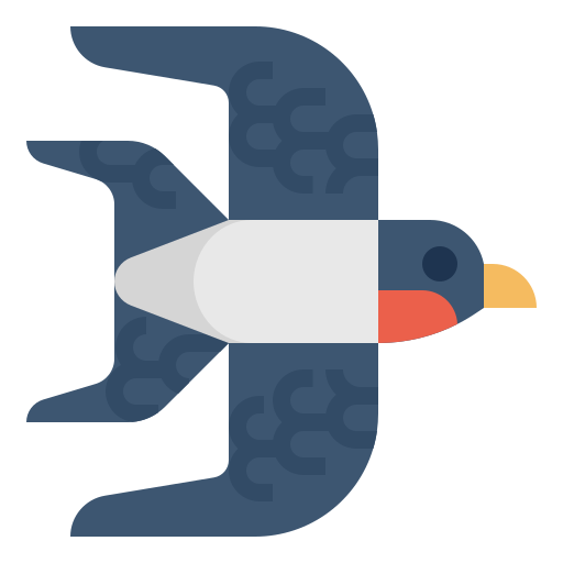 Swallow Aphiradee (monkik) Flat icon