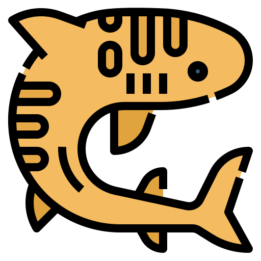 tiburón Aphiradee (monkik) Lineal Color icono