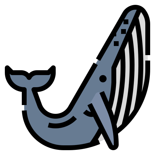wieloryb Aphiradee (monkik) Lineal Color ikona