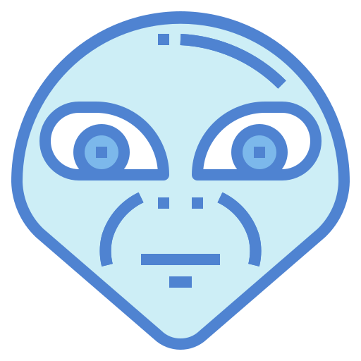 außerirdischer Generic Blue icon