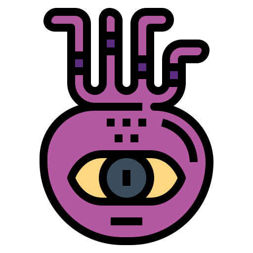 extraterrestre Smalllikeart Lineal Color icono