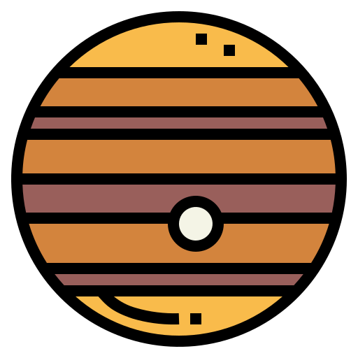 행성 Smalllikeart Lineal Color icon