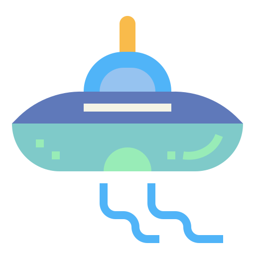 ufo Smalllikeart Flat ikona