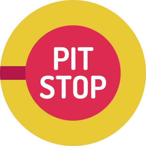 pitstop Detailed Flat Circular Flat icoon