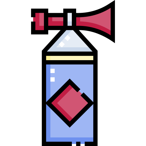 Air horn Detailed Straight Lineal color icon
