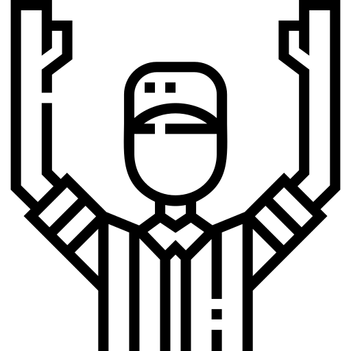 arbitro Detailed Straight Lineal icona