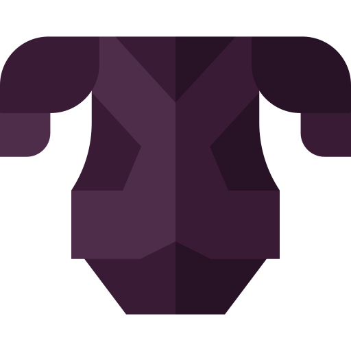 Shoulder pads Basic Straight Flat icon