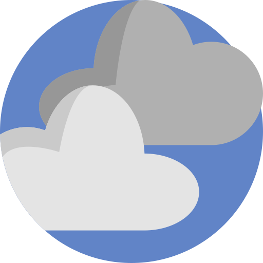 bewolkt Detailed Flat Circular Flat icoon
