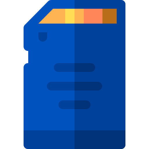 Memory card Basic Rounded Flat icon