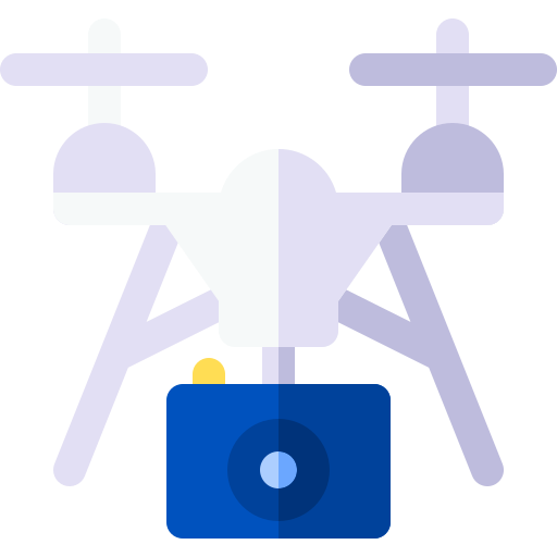 drone fotografico Basic Rounded Flat icona