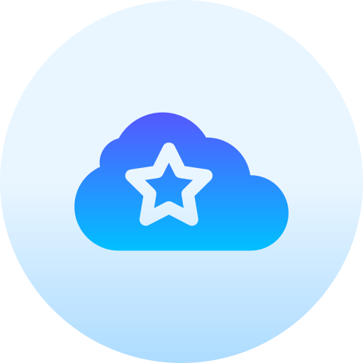cloud computing Basic Gradient Circular Icône