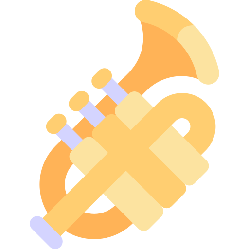 Trumpet Kawaii Flat icon