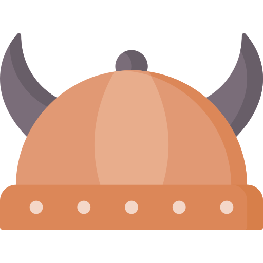 Шлем викинга Special Flat иконка