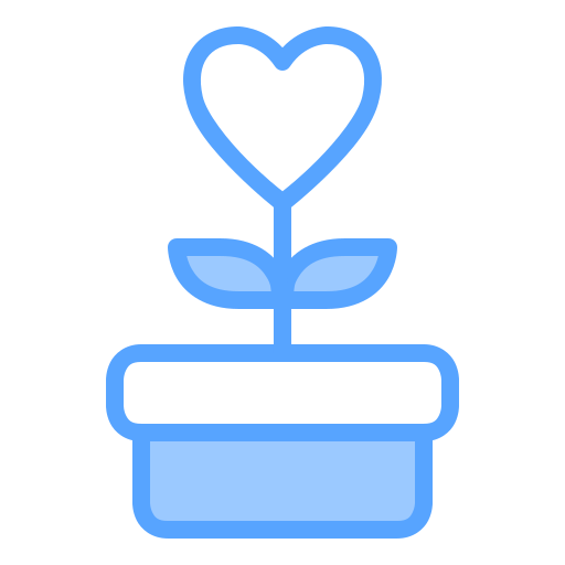 Love plant Generic Blue icon