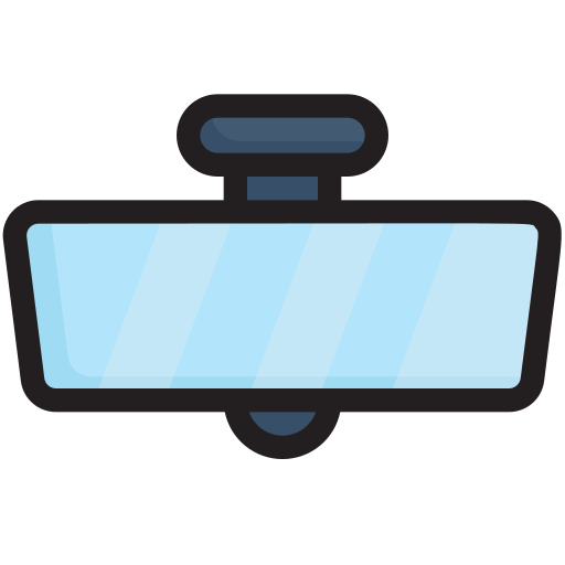 espejo retrovisor Generic Outline Color icono