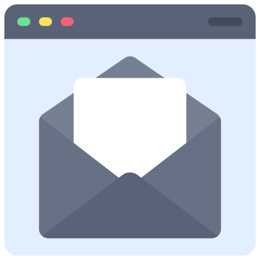 e-mail Juicy Fish Flat icoon