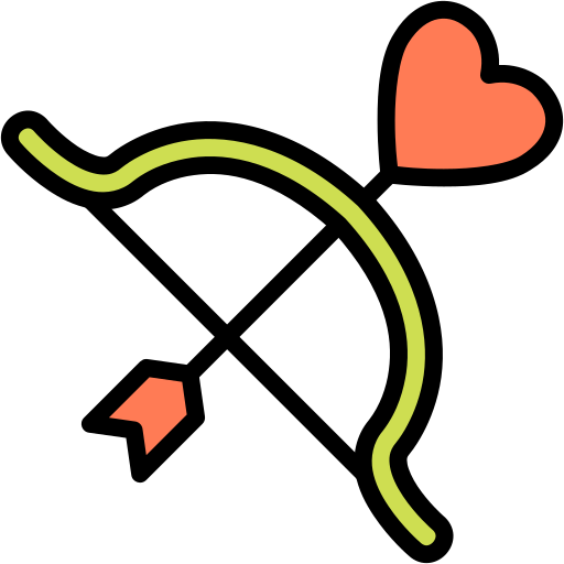 弓と矢 Generic Outline Color icon
