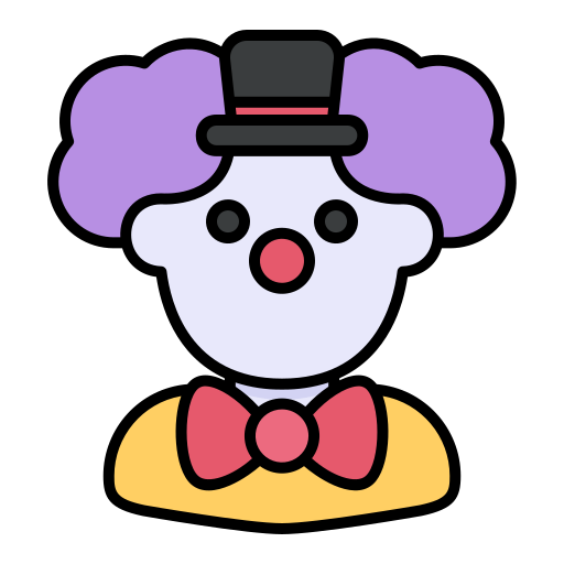clown Generic Outline Color icona