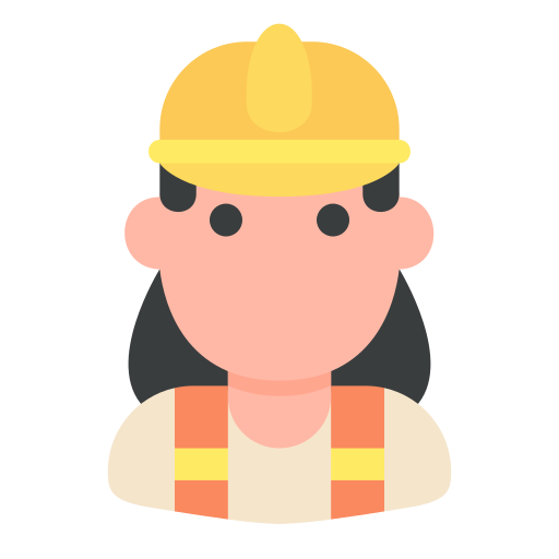 bouwvakker Generic Flat icoon