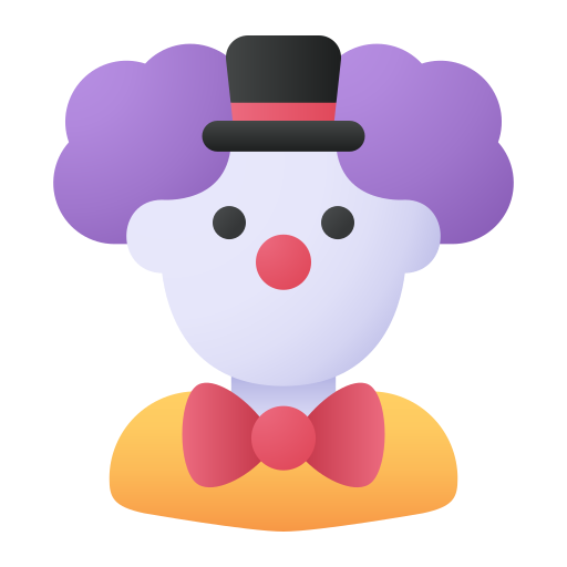 clown Generic Flat Gradient icoon