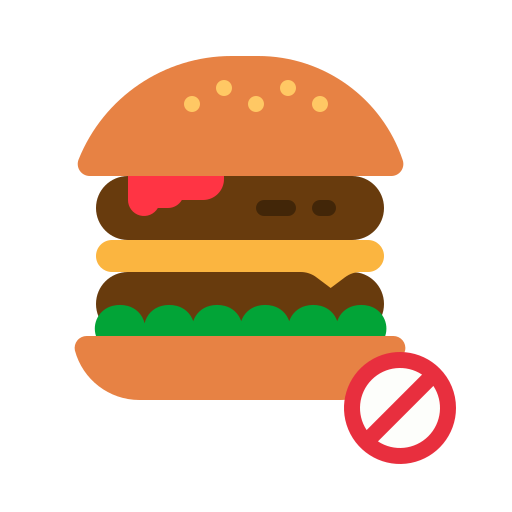 ハンバーガーはありません photo3idea_studio Flat icon