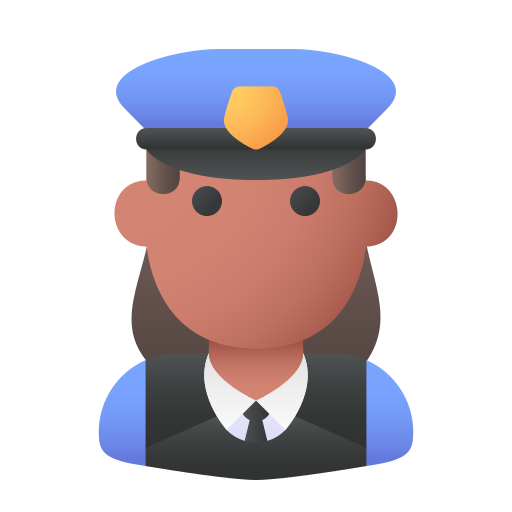 politieagente Generic Flat Gradient icoon