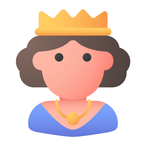 koningin Generic Flat Gradient icoon