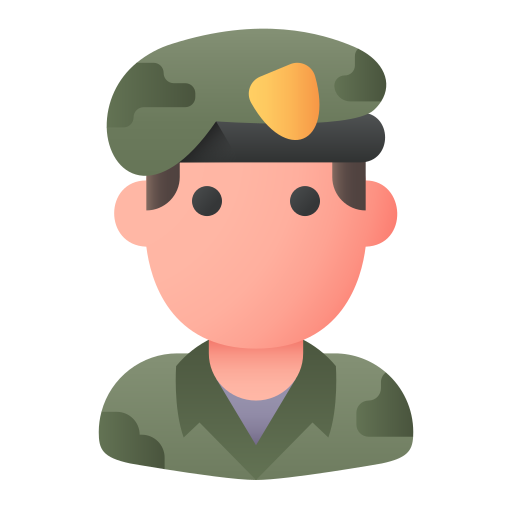 soldaat Generic Flat Gradient icoon