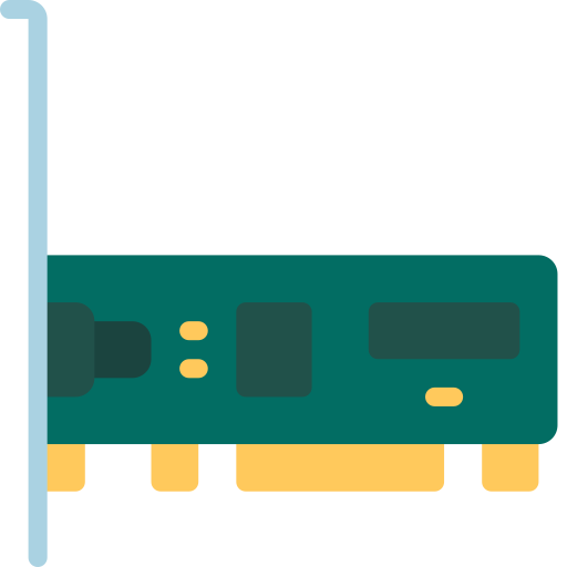 Network Interface Card Juicy Fish Flat icon