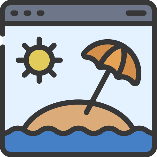 vakantie Juicy Fish Soft-fill icoon