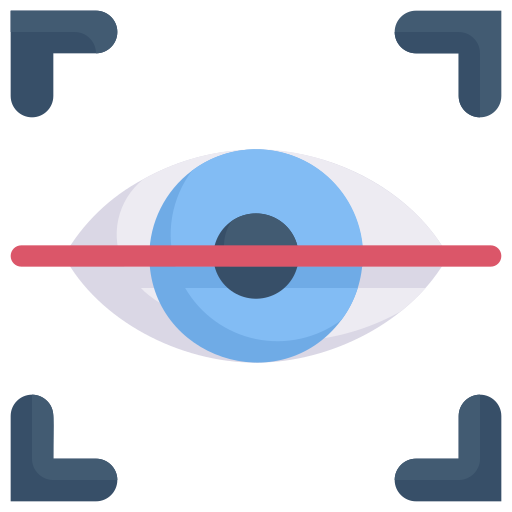 scansione dell'occhio Generic Flat icona