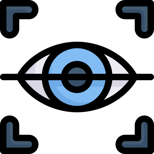 Сканирование глаз Generic Outline Color иконка