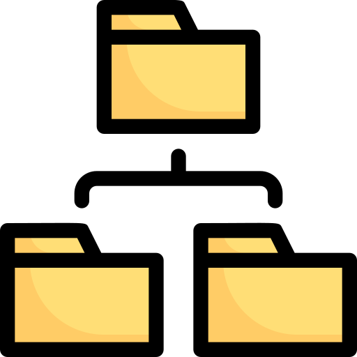 File organizing Generic Outline Color icon
