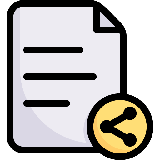 File sharing Generic Outline Color icon
