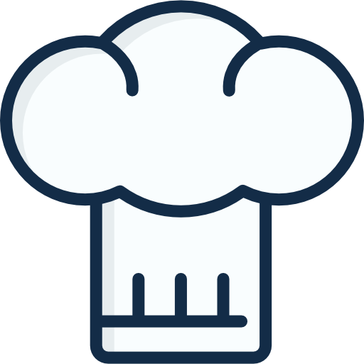 Chef hat Linector Lineal Color icon