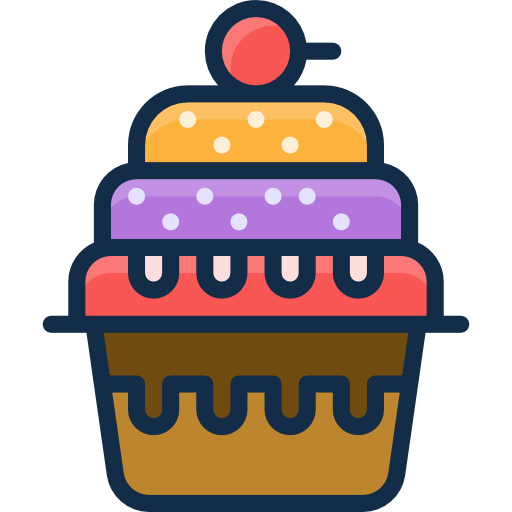 cupcake Linector Lineal Color icon