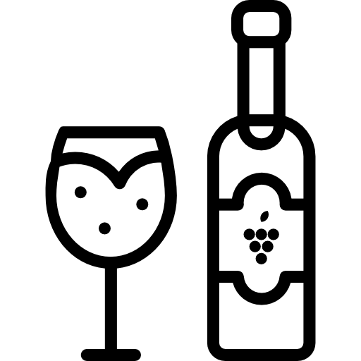 bottiglia di vino Linector Lineal icona