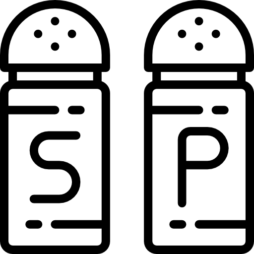 Salt and pepper Linector Lineal icon