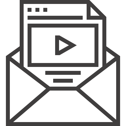 correo electrónico Maxim Flat Lineal icono