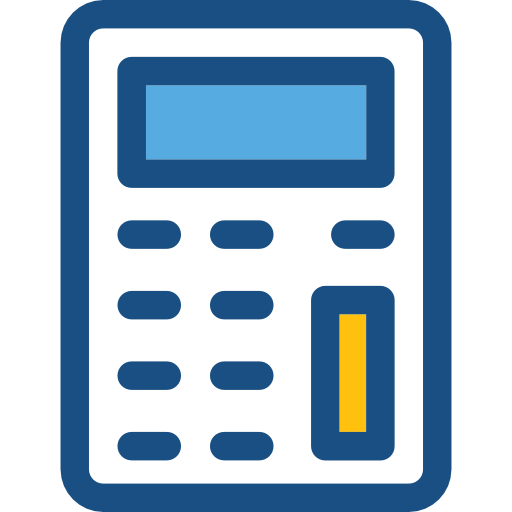 Calculator Prosymbols Duotone icon