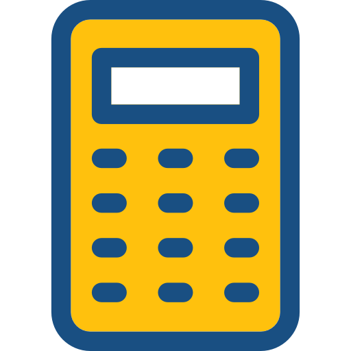 Calculator Prosymbols Duotone icon